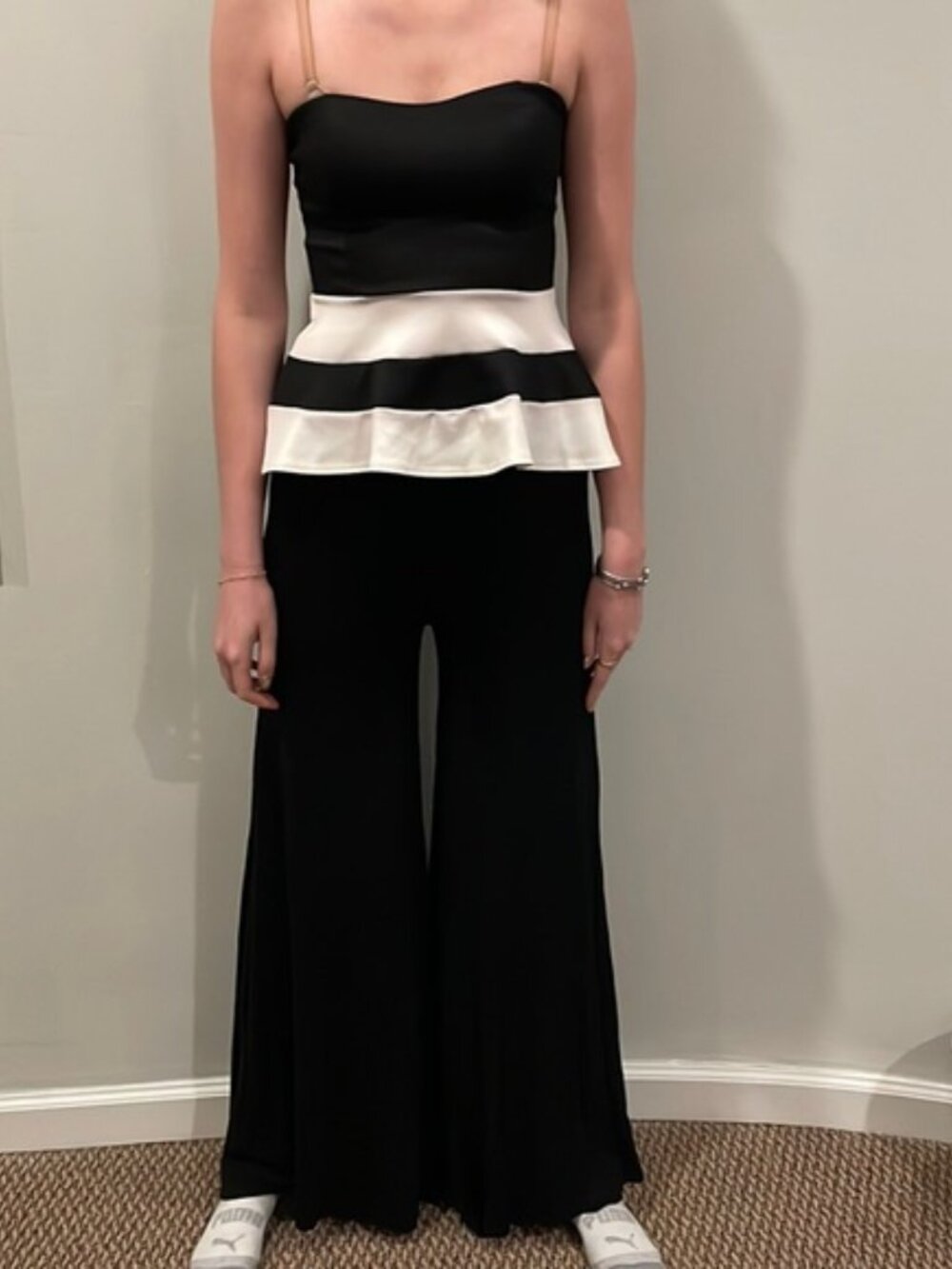 Two piece black & White set